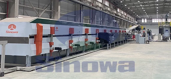 上海降噪消聲夾芯板流水線,Continuous polyurethane Sandwich Panel Line